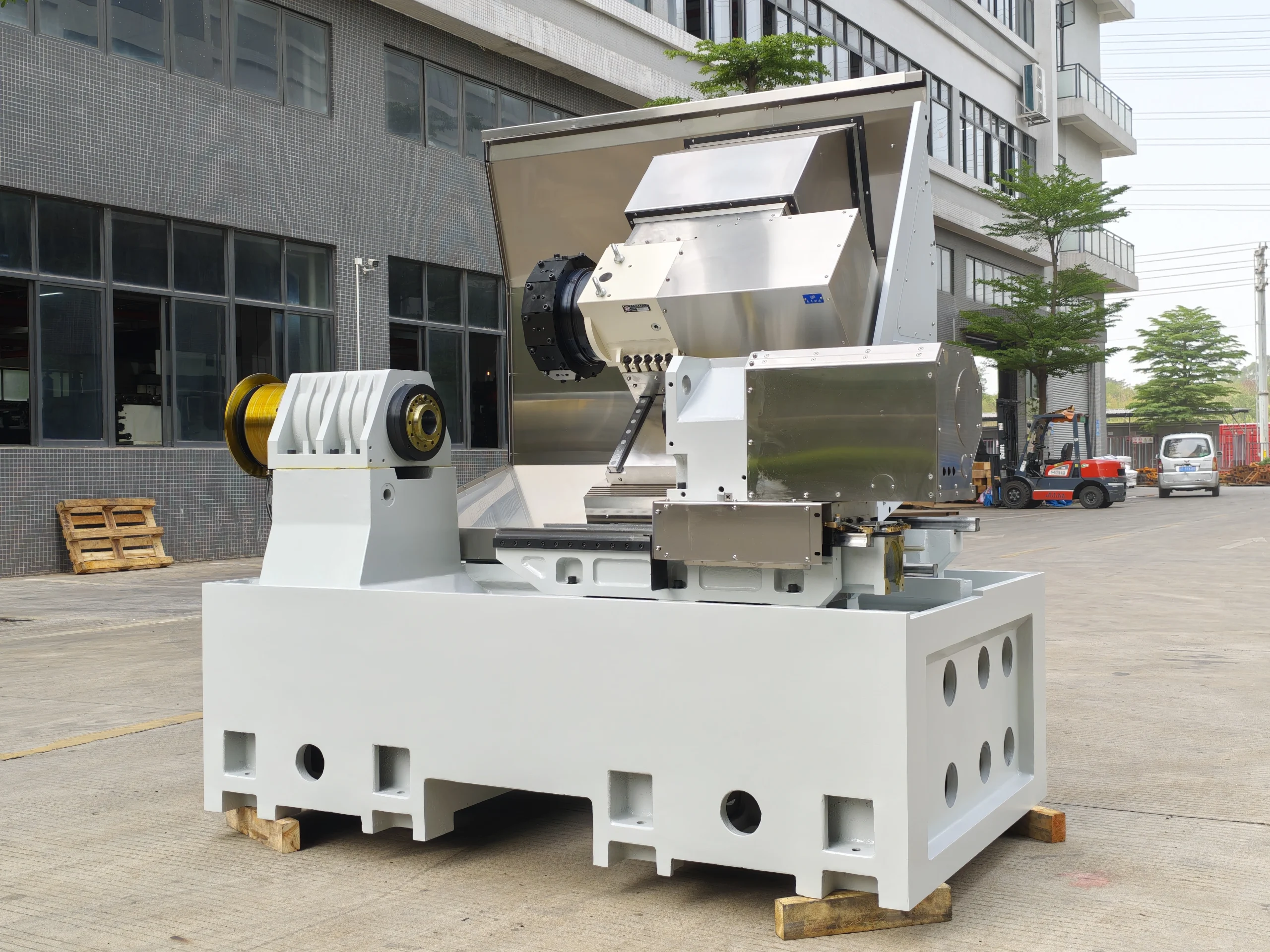 DWSCNC DT52/46-550CY Twin-Spindle Turn-Mill Lathe